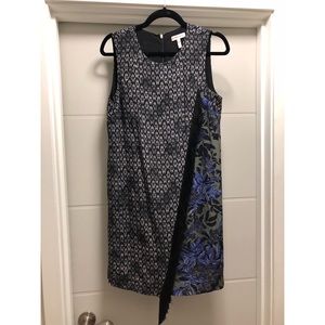 Rebecca Taylor printed shift with fringe detail